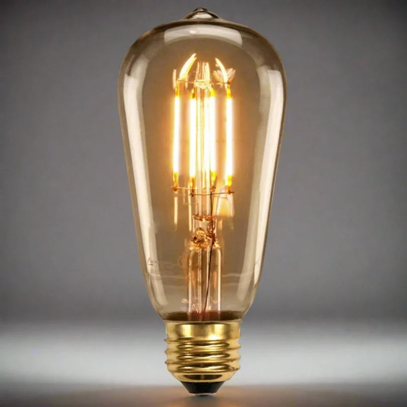 Casell Filament LED ST64 "Edison" Gold Tinted 240v 8w E27 740lm 2200°k Dimmable - 0635635607371