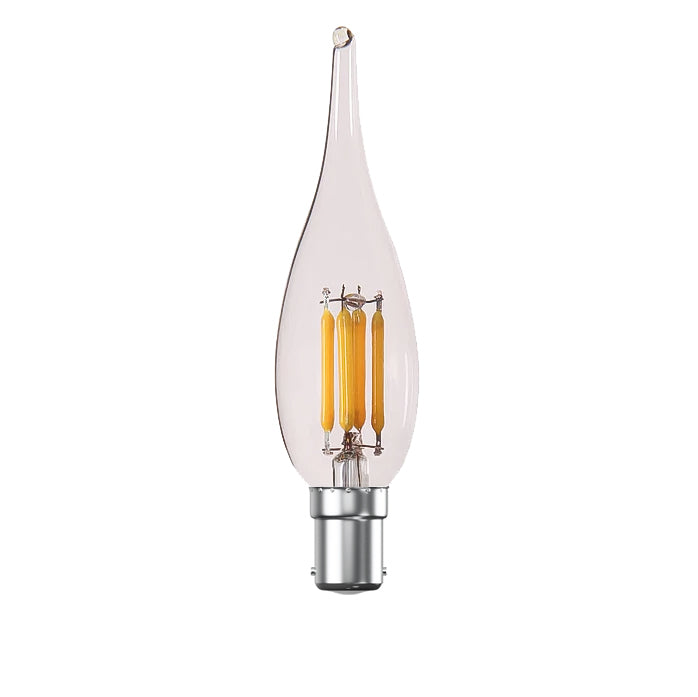 Casell 2W LED B15d/SBC 2700K 150lm 90mm Filament Candle Bulb
