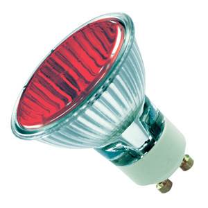 Casell P1650FL-R-PK-CA - 240v 50w GU10 51mm 25Deg Red Halogen/Display Casell - Casell Lighting