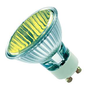 Casell P1650FL-Y-PK-CA - 240v 50w GU10 51mm 25Deg Yellow Halogen/Display Casell - Casell Lighting