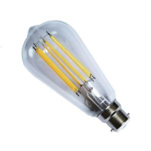 Casell NAVL8BC-82DP-CA - Filament LED ST64 240v 8w B22d 828 Dim LEDs Casell - Casell Lighting