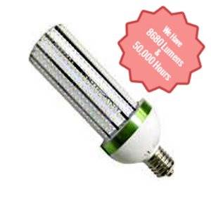 Casell 85-300v 80w E40 LED 3000k Corn Lamp - 8680 Lumens - SNC-CL-80WA2 LED Lighting Casell - Casell Lighting