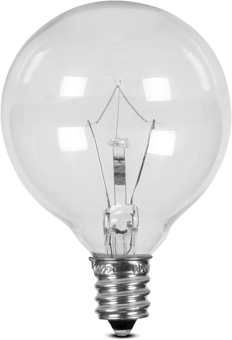 G40 Globe 40 Wax Melt Burner Replacement Bulb for Electric Wax Burner 25w E12