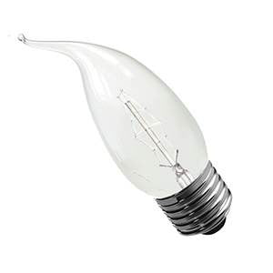 C25ES-CVDE - 240v 25w E27 35mm Clear CDV  Decorative