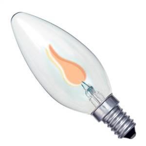 Flicker Flame Candle Bulb 3W SES / E14 Incandescent Lamps Casell  - Casell Lighting