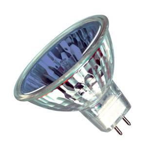 Pack of 10 - Dichoric Reflector 50w 12v GU5.3 Casell Lighting Blue MR16 50mm 12° Light Bulb Halogen Bulbs Casell  - Casell Lighting