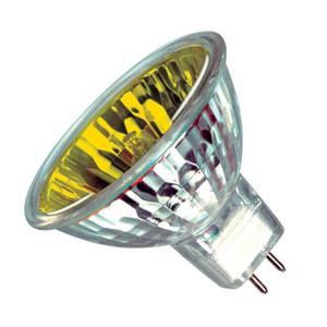 Halogen Spot 20w 12v GU5.3 Casell Lighting 35mm MR11 10° Yellow Dichroic Reflector Light Bulb Halogen Bulbs Casell  - Casell Lighting
