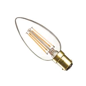 Casell CL4SBC-82DP-CA - Filament LED Candle 240v 4w B15D 828 Dim LED Light Bulbs Casell  - Casell Lighting
