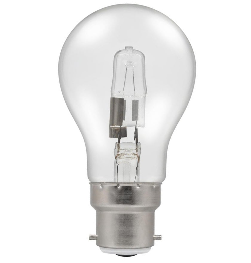 Casell GL28BC-H-CA - GLS 28w B22d/BC 240v Energy Saving Halogen Bulb. 55mm. Replaces 40w Bulb Halogen Energy Savers Casell  - Casell Lighting