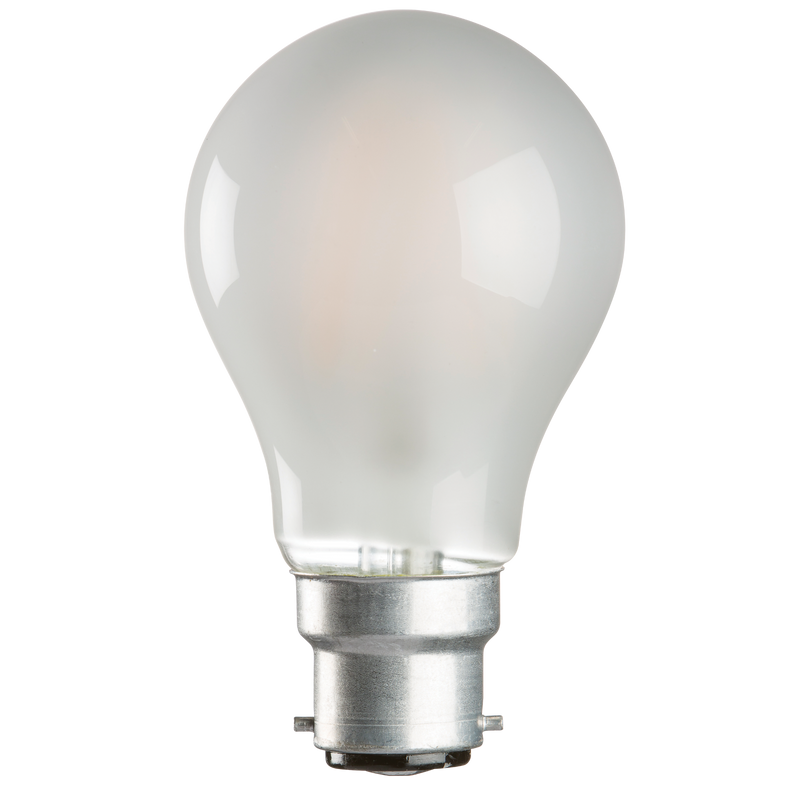 Casell Filament LED A60 GLS Pearl 240v 8w B22d 750lm 2700°k Dimmable - 0635635589202 LED Light Bulbs Casell  - Casell Lighting