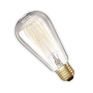 NAV2240E-SQA-CA -Casell brand - Squirrel Cage 240v 40w E27 with Amber Tint. Looks like an early 1900's GLS Light Bulb