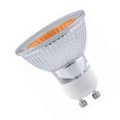 GU10 50W Spot Bulb - Amber Halogen Bulbs Casell  - Casell Lighting