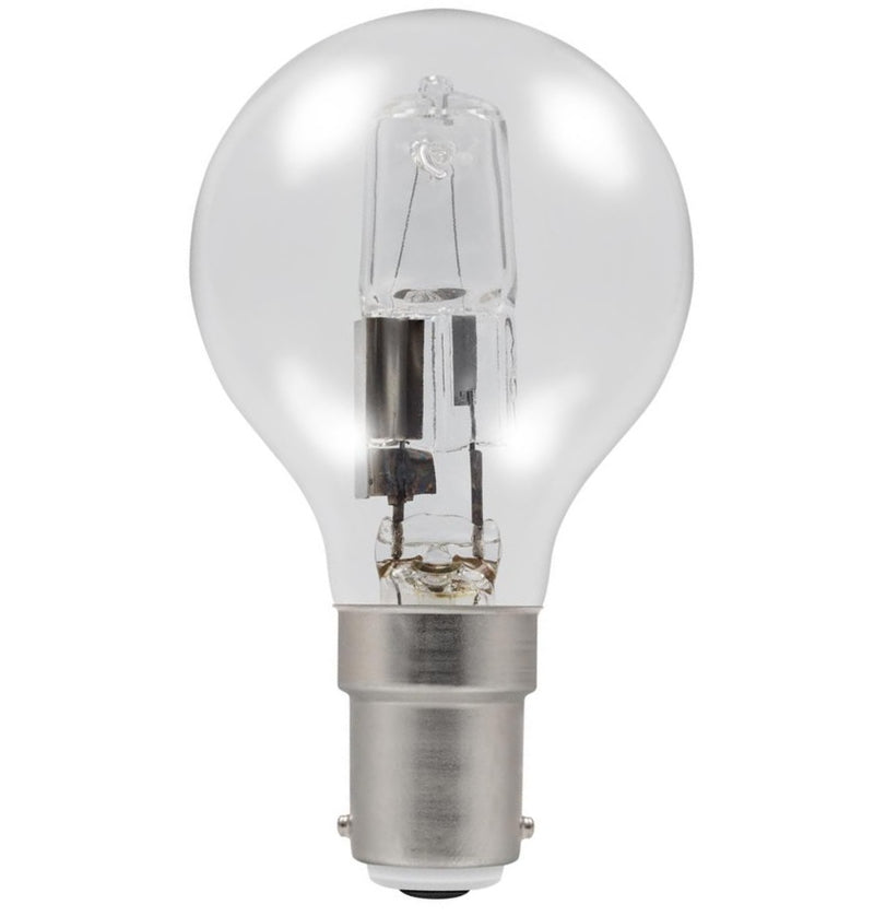 Casell GB18SBC-H-CA - Golf Ball 18w Ba15d/SBC 240v Clear Energy Saving Halogen Light Bulb Halogen Energy Savers Casell  - Casell Lighting