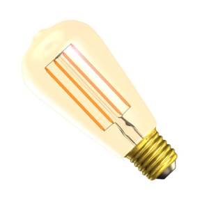 Casell Filament LED ST64 "Edison" Gold Tinted 240v 8w E27 740lm 2200°k Dimmable - 0635635607371 LED Lighting Casell  - Casell Lighting