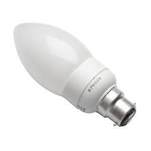 Low Energy Candle 11w B22 / BC - Warm White Compact Fluorescent Lamps Casell  - Casell Lighting