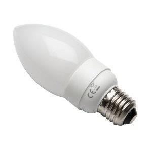 Low Energy Candle 7W ES / E7 - Warm White Compact Fluorescent Lamps Casell  - Casell Lighting