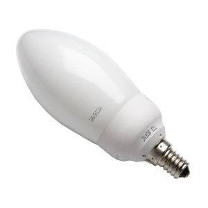 Low Energy Candle 7W SES / E14 - Warm White Compact Fluorescent Lamps Casell  - Casell Lighting
