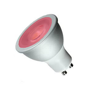 Casell 240v 6w LED GU10 Dimmable 480 Lumens - RED - 38° Flood Beam LED Light Bulbs Casell  - Casell Lighting