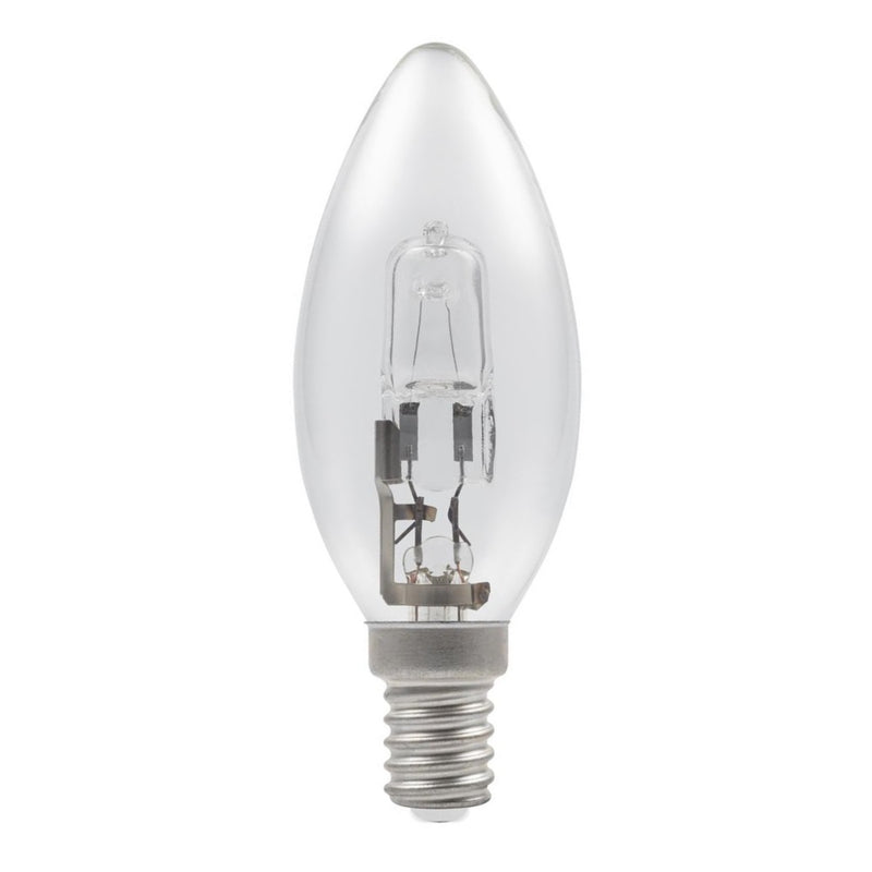 Casell C28SES-H-CA - Candle 28w E14/SES 240v Clear Energy Saving Halogen Light Bulb - 35mm Halogen Energy Savers Casell  - Casell Lighting