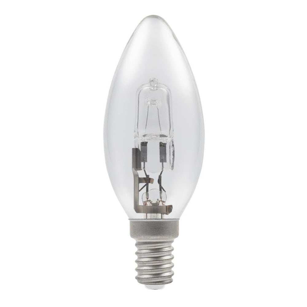 Casell C18SES-H-CA - Candle 18w E14/SES 240v Clear Energy Saving Halogen Light Bulb - 35mm Halogen Energy Savers Casell  - Casell Lighting
